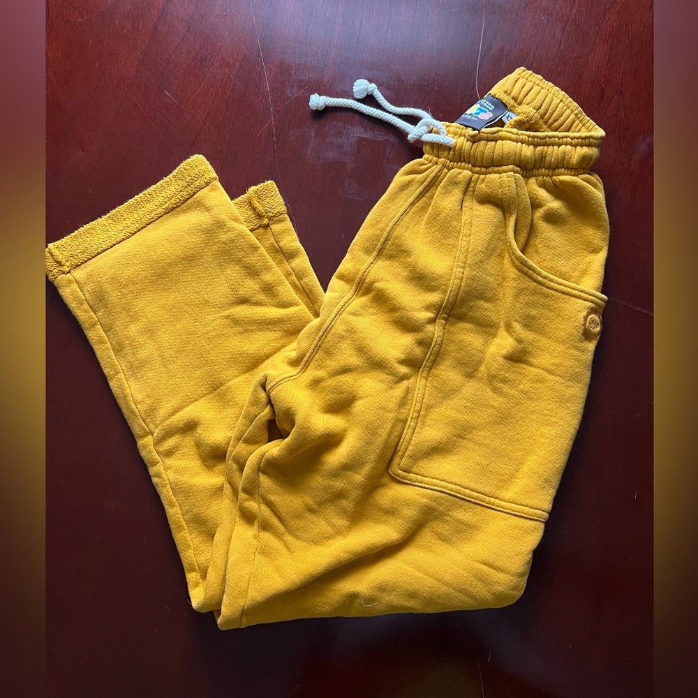 Big bud press mustard yellow medium weight sweat pants size XXS